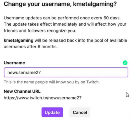 How to Change Your Twitch Username
